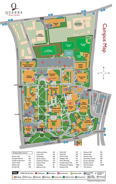 qc campus map|Queens College 2D Map 2024.